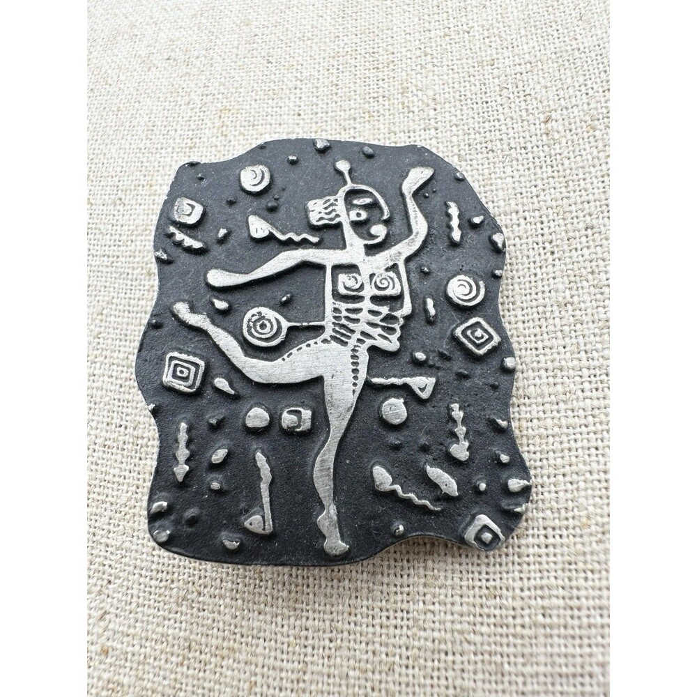 Alice Seely Woman Dancing Pewter Pin 2000